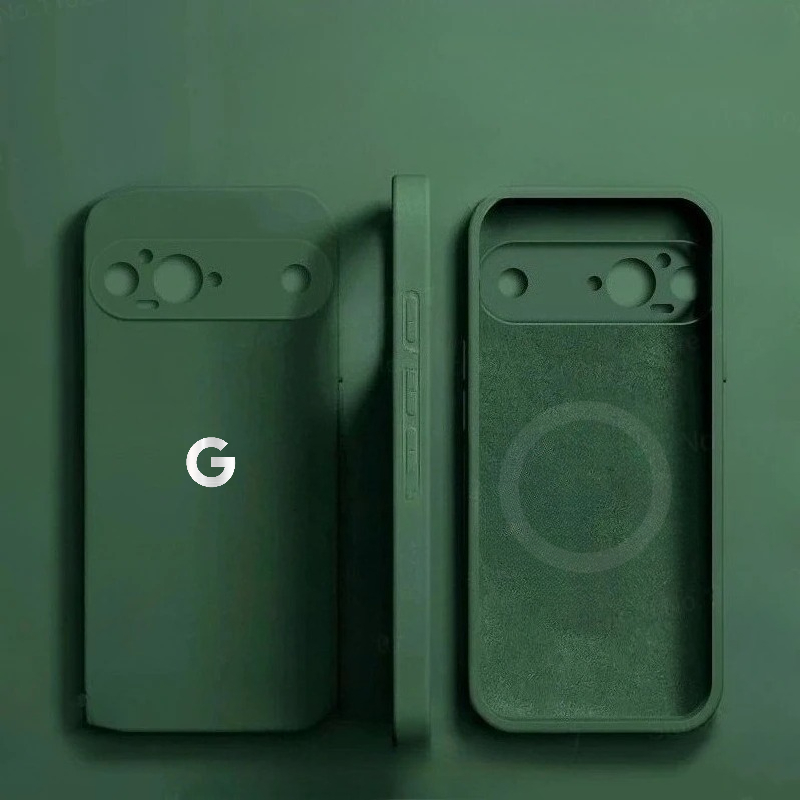 Original Liquid Silicone Candy Color Magnetic Charge Skin-friendly Case For Google Pixel 11 10 9 Pro XL 8 7A/Pro Protector Cover