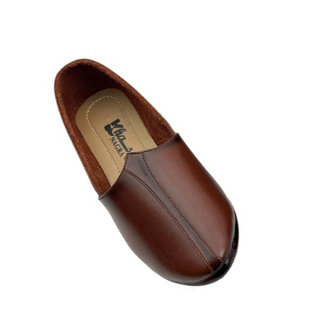 Trendy Style Arabic Khusa For Men - Brown Color
