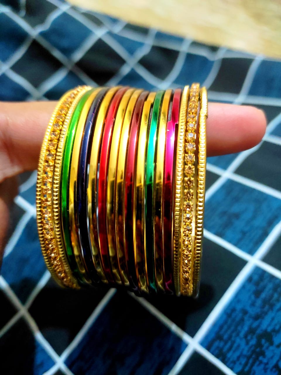 Metal Bangles in multi colour -18 Bangles | Daraz.pk