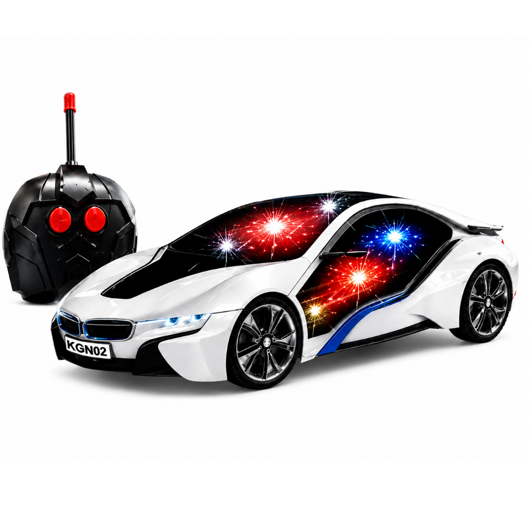 BMW Style Remote Control Car for Kids LED Light RC Racing Car Batteries Sports Toy Car with Remote Controller High Speed Drift Car Best Gift for Boys & Girls Indoor Outdoor Play Toy best Electronics Car for boys birthday gift
