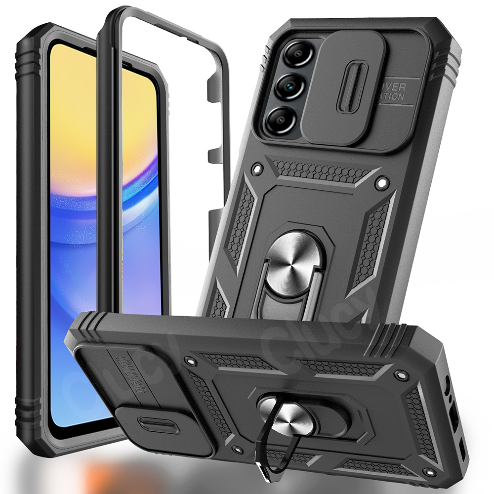 Case For  A16 A17 A15 A14 A56 A36 A26 A06 A35 A55 A25 A35 A54 A53 Camera Slide Armor Protection 360 Degree Rotate Cover