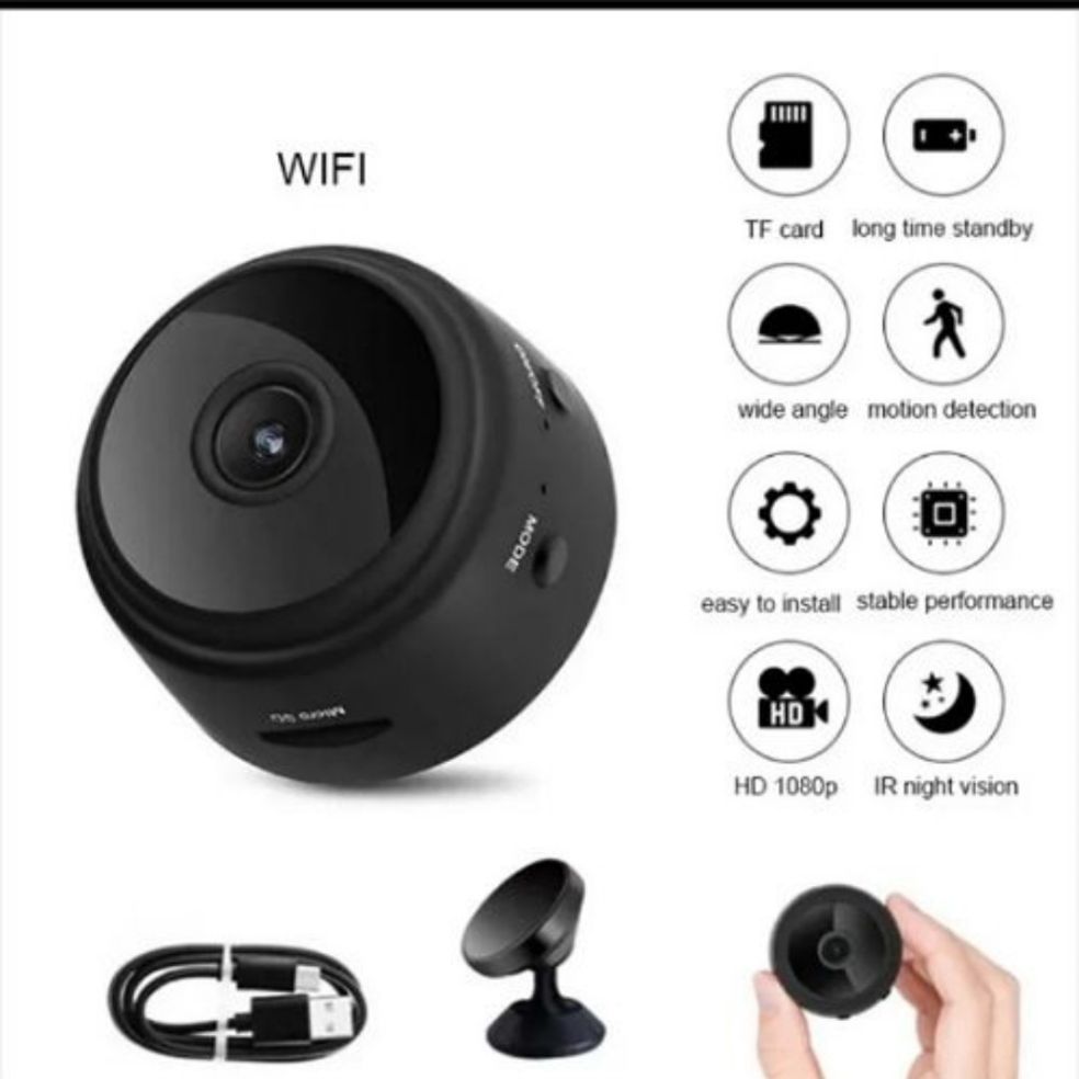 Wifi Camera Monitoring HD Mini IP camera Home Security magnetic stand DVR Sensor Wifi Cameras - Mini Camera - A9 Mini Camera || Wifi Camera  Monitoring HD || New Camera || Mini Wifi Camera || Home Security DVR Sensor Wifi Cameras with V38 APP