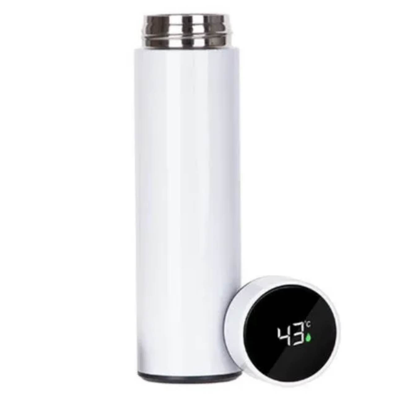 Temperature Water Bottle, LED Temperature Display, Hot Cold Vacuum Flasks, stainless Steel Thermos, LED 500ML Smart Thermos