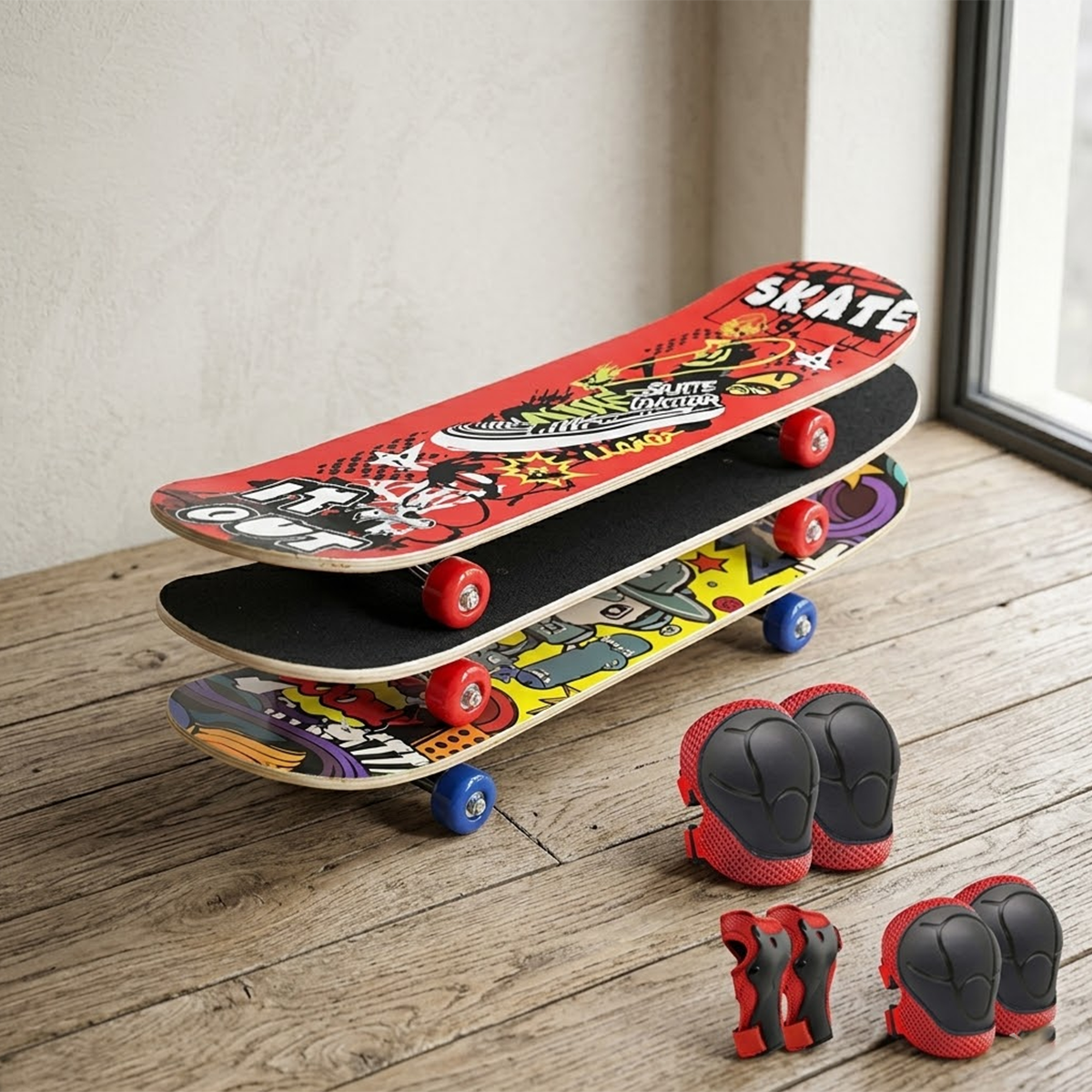Premium Quality Skate Board For Adult Large 23 inch With Safty Pads