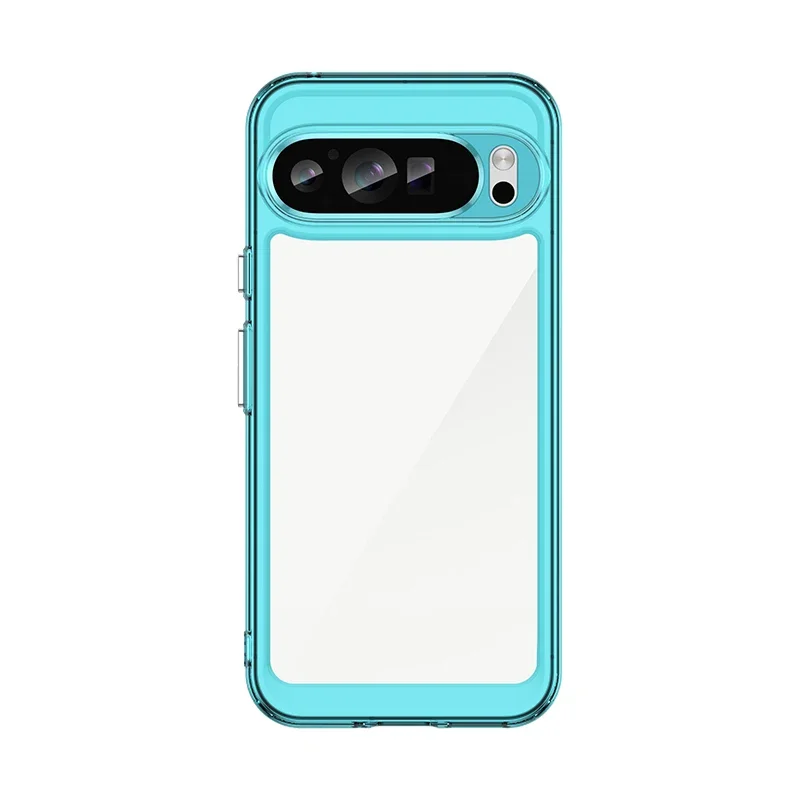 Luxury Acrylic Phone Case for Google Pixel 9 8 7 Pro XL 8A 7A 6A Full Protection Transparent Back Plate Drop Protection Cover