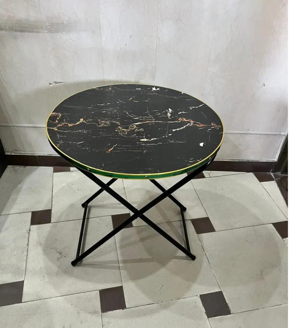 Modern Folding Table |Cofee Table | Computer Table | For Kitchen, Living Room and Bed Room Rectangle Shape Round Shape |  Folding Table Dining Table and Study Table Wooden Top metal Frame