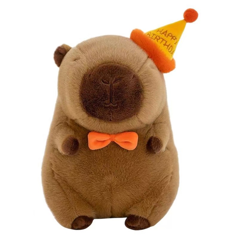 Capybara Plush Toy Set Mommy with 4 Little Capibaras Capibala Plushie Dolls Stuffed Animal Pillow Turtle Backpack Car Decor