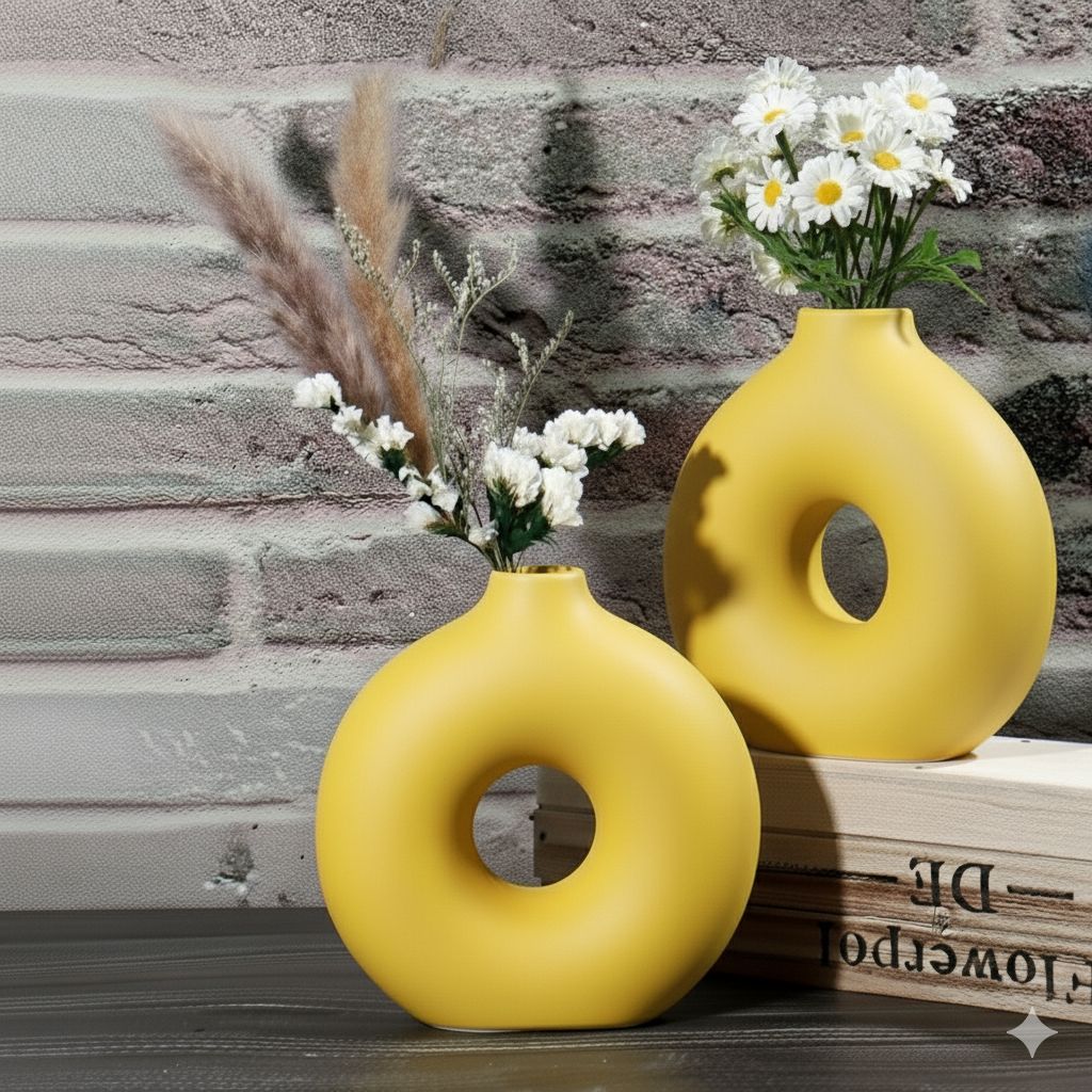 Creative Design Vase Ornaments Artistic Style, Decorations Suitable for Fireplace, Bedroom, Kitchen, and Living Room Decoration, office and theme based area