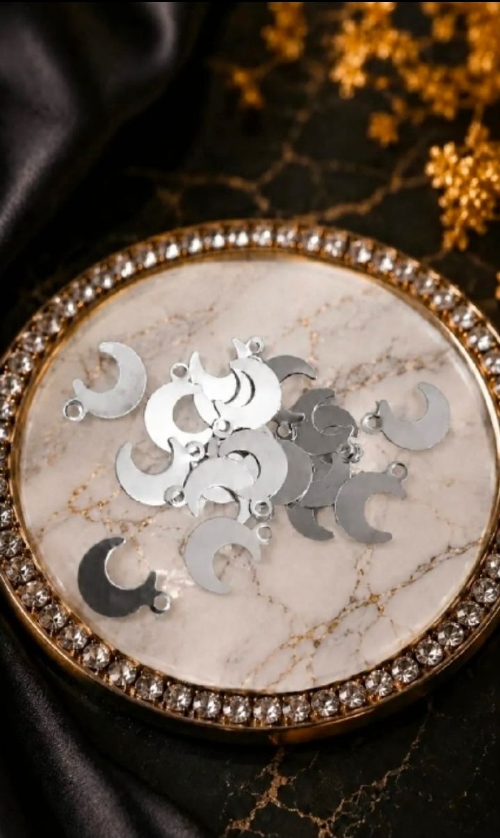 20 /50 /100 Pcs Stainless Steel Star And Moon Charms For Jewellery Making Supplies - DIY Accessories Bracelets Necklace Earrings