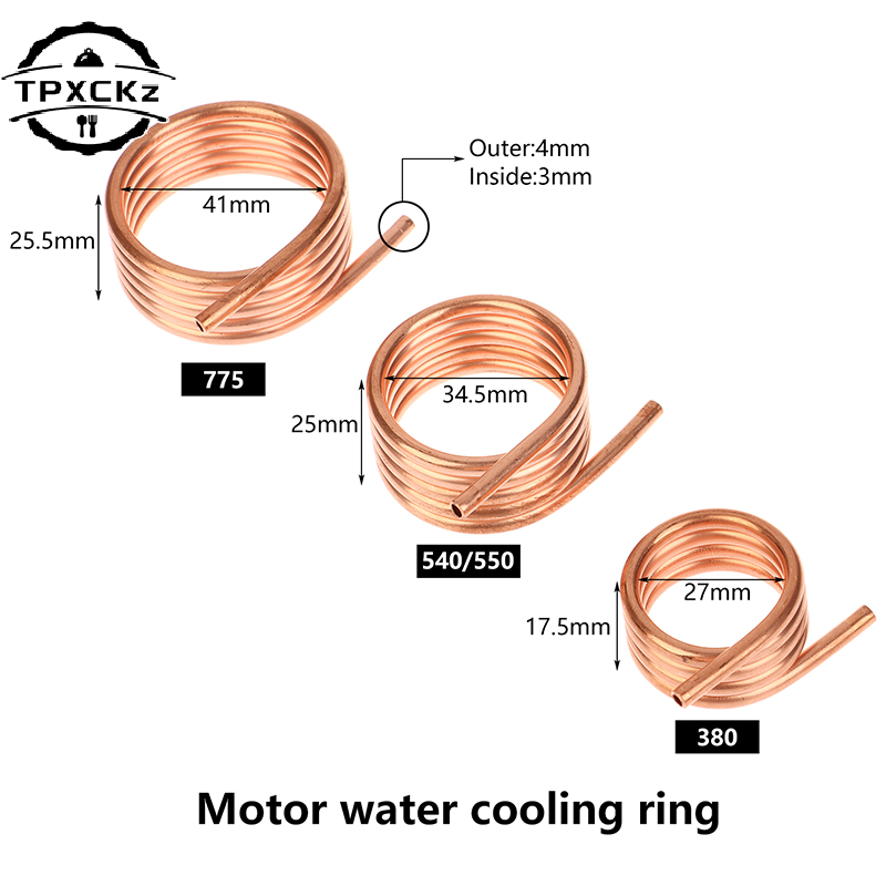 1pc 380 540/550 775 Brush Motor Water Cooling Jacket Copper Water Cooling Ring For DIY Brush Motor RC Boat Building