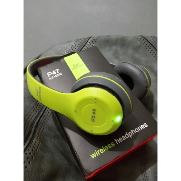 Special Edition P47 Headphone with Pop Window Over The Ear Wireless Bluetooth Headphone Support Sd Card use