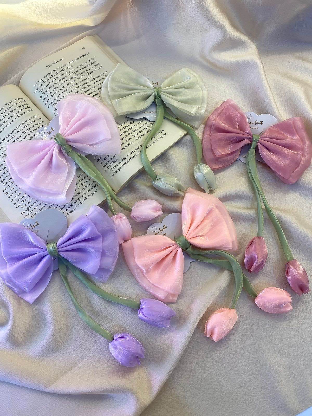 Pinterest Inspired Tulip Bows | Fashion Trending Tulip Bows Clip | Girls Hair Clip Tulip Style