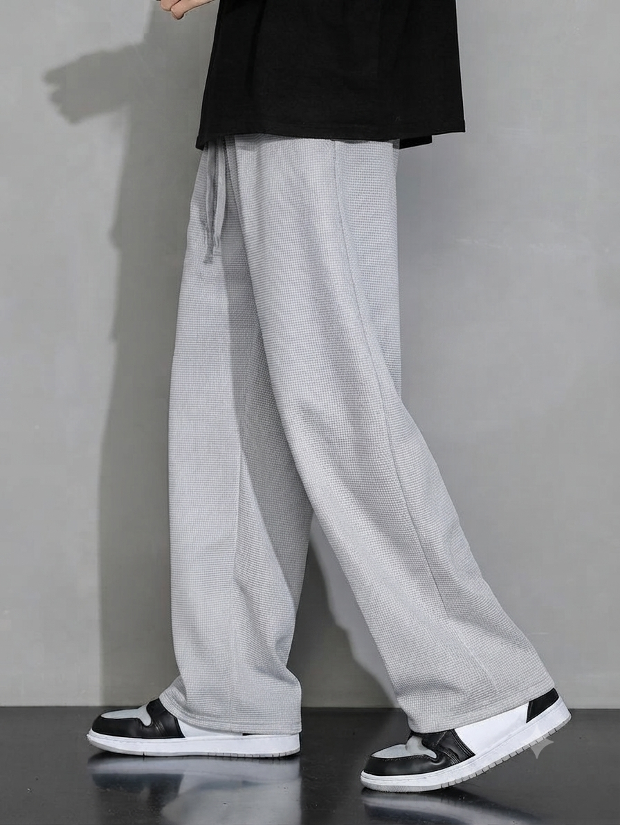 mens loose bottom trouser in  stretchable Jersey fabric