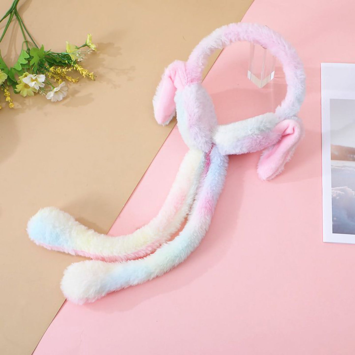 Winter Earmuffs for Kids – Soft Plush Bunny Ear Warmers with Moving Ears & Chu Chu Sound | Faux Fur Warm Ear Muffs for Girls, Boys, Women & Cold Weather Protection interactive winter accessories