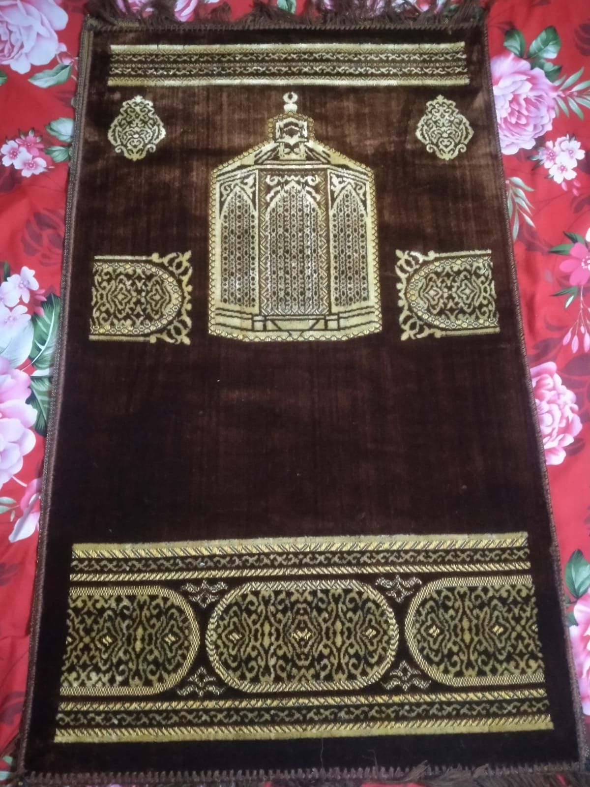 Traditional Turkish Style Prayer Rug Jai Namaz Janamaz Prayer Mat...