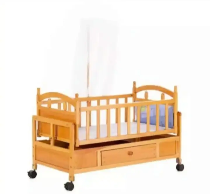 Baby swing hotsell bed wooden