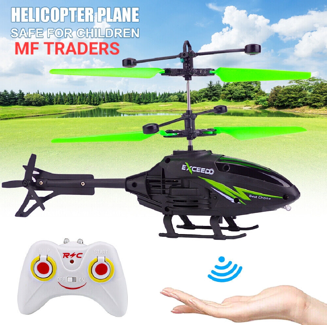 Remote Control Helicopter Cool Electric Airplane Toys for Kids RC Helicopter with LED Toys for Boys and Girls