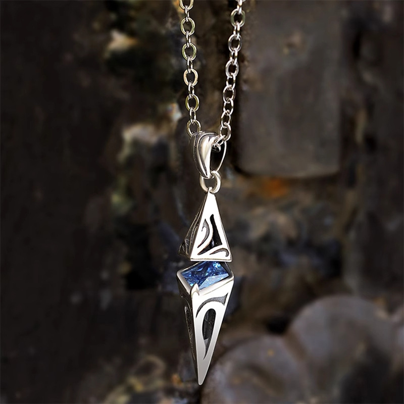 925 Sterling Silver Necklace Pendant 5A Zircon Personal Style for Women Wedding Engagement Jewelry Fashion  Party Wholesale