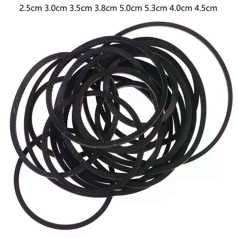 20pcs Mix Size  Drive Belt for Cassette Tape Recorder CD DVD Player VCR Turntable Replacement Belt Kit for Audio Video Equ