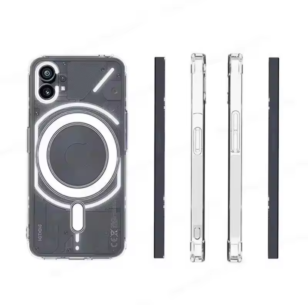 Nothing Phone 2 Magnetic Case Clear Shockproof TPU +PC Back Cover