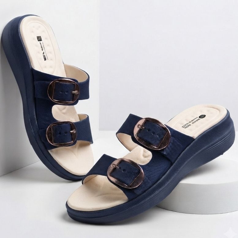 American Wedge Sandals & Slippers Casual House Flip Flops & Softies in Wedge Sole