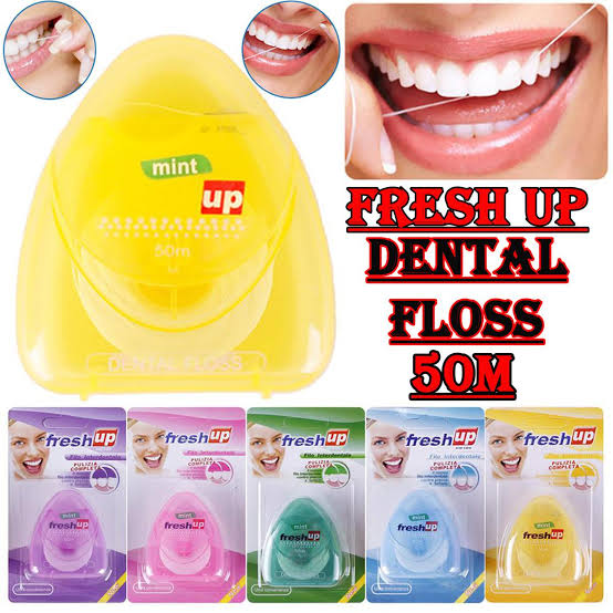 Dental Floss 50m Original Fresh Up Brand Mint Flavor Dental Floss Nylon Oral Hygiene Kit Dental Health Care Replaceable with Best Quality & Free shipping