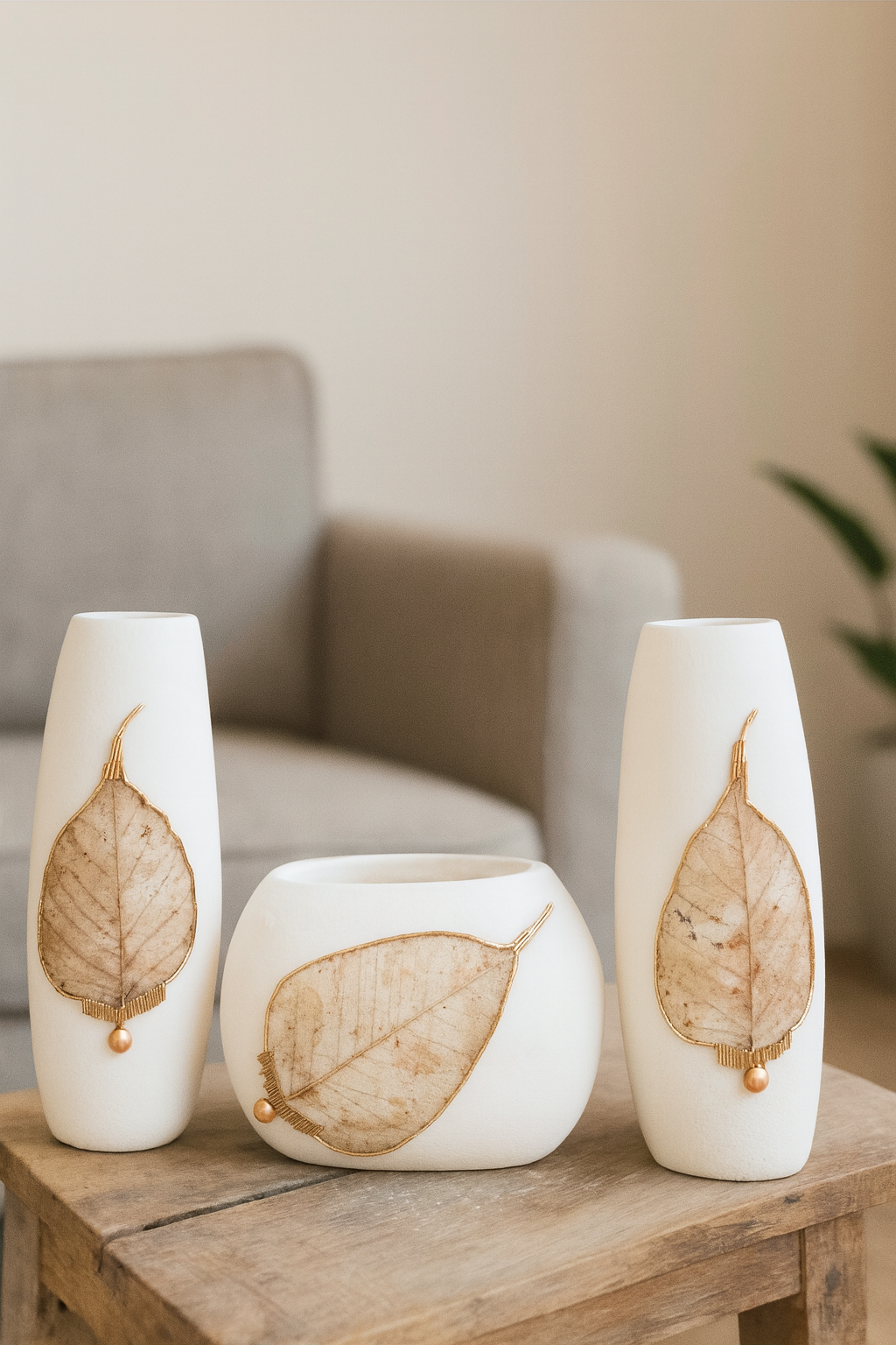 Vases For Home decor Item Set Of 3  Perfect For Living Room Bed Room and Other Rooms  Perfect For Home Decoration Good Choice For Gift