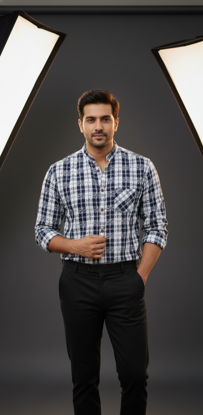 Formal shirt of best quality for mens.In imported stuff.Medium and large size available