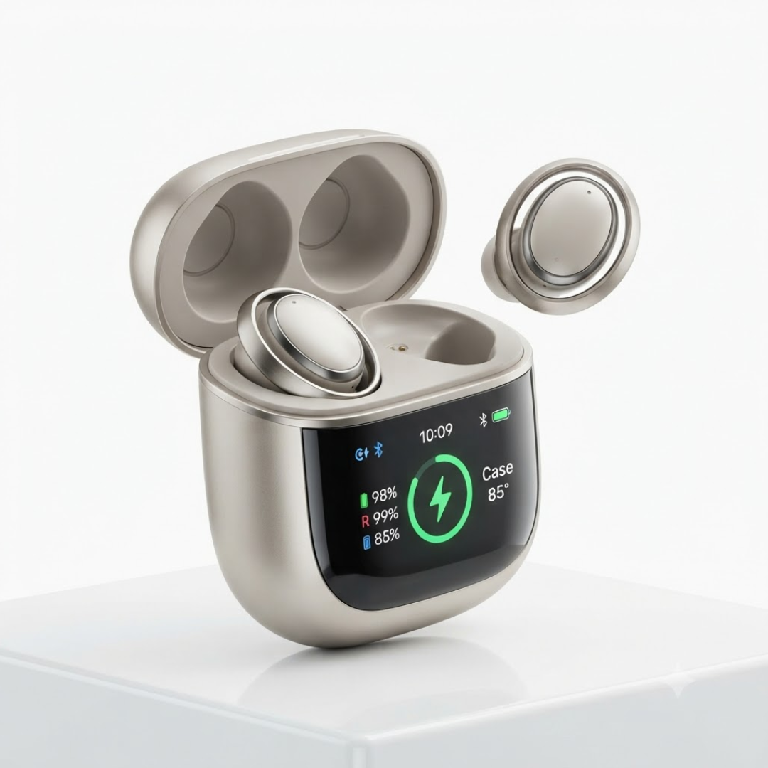 Bluetooth Wireless Earbuds with ENC Noise Reduction, Long Battery TWS Earphones with Noise Cancelling & Clear Calling