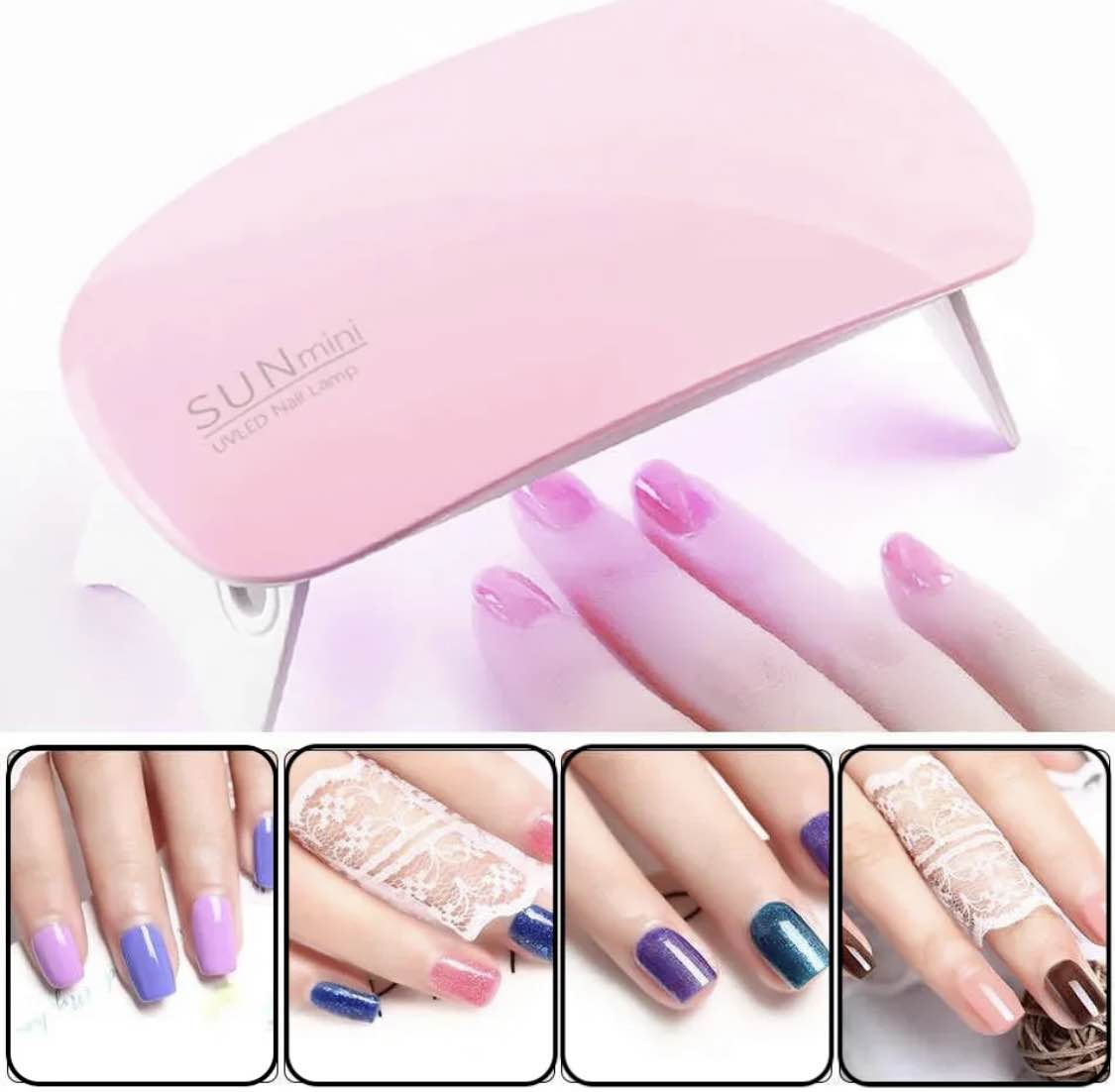 Micro Nail Art UV Gel Varnish Curing Machine Mini Portable LED UV Nail Lamp Dryer