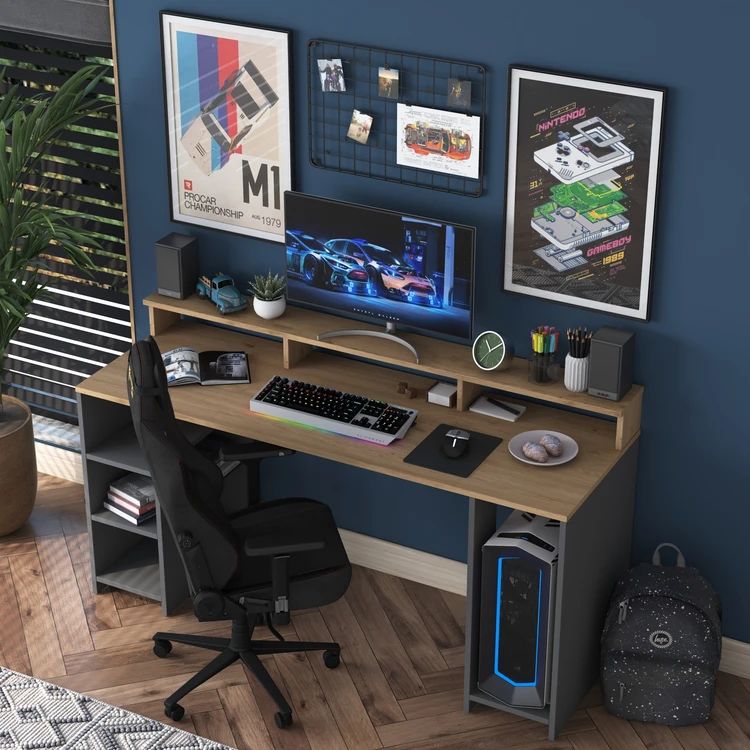 Large Gaming Table, workstation, Gaming Table with plenty of storage space multipurpose use (coustmized)