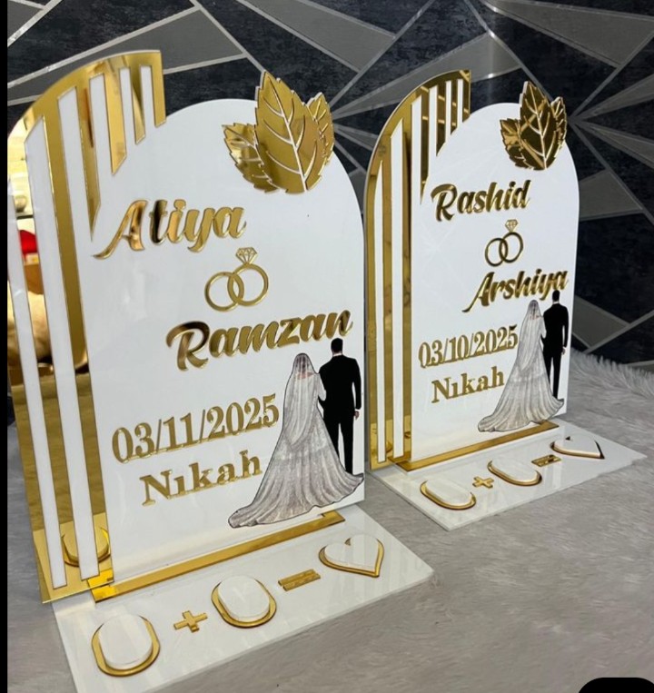 Customized Frame Nikkah Plate, Engagement Trey , Thumb clear Acrylic Nikkah Tray, wedding Trey , Wedding Gift, engagement Gift