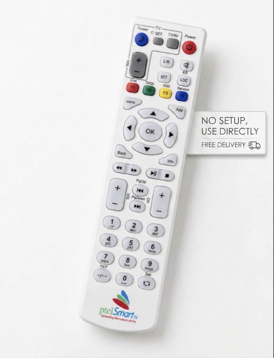 PTCL Smart Tv Box Remote Control With Learning Function | Free Shipping.
