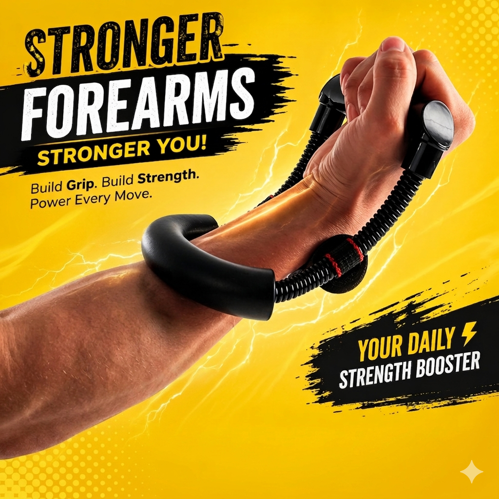 Wrist Exerciser Hand Strengtheners Wrist and Forearm Strengthening Grip Exercises Equipment with Heavy Duty Carbon Steel Non-Slip Cushion for Increase Muscle Strength Stress Release Denovo Mart