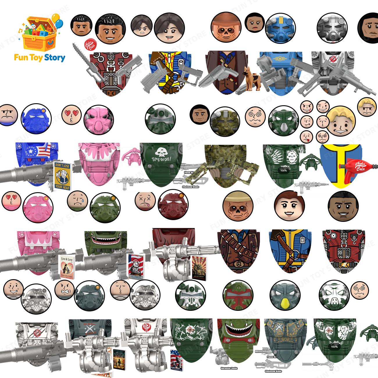 T60 Power Armored Officer Character Compatible with Third Party Models, Building Blocks, Toys, , and Enthusiasts' Collectio