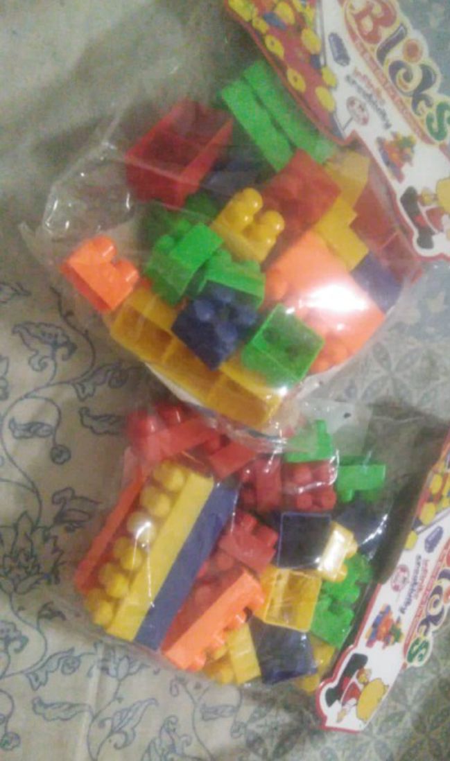 RAFA SHOP Building Blocks Learning Toy for 3 Plus Age Kids in Multicolor