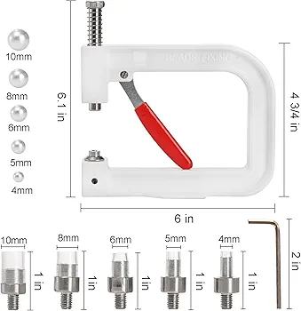 Pearls Setting Machine / Beading Machine Pearl Inlay Machine Clothing Tool Rivet Repair Shoe Bag Beading Machine DIY Jewelry Set