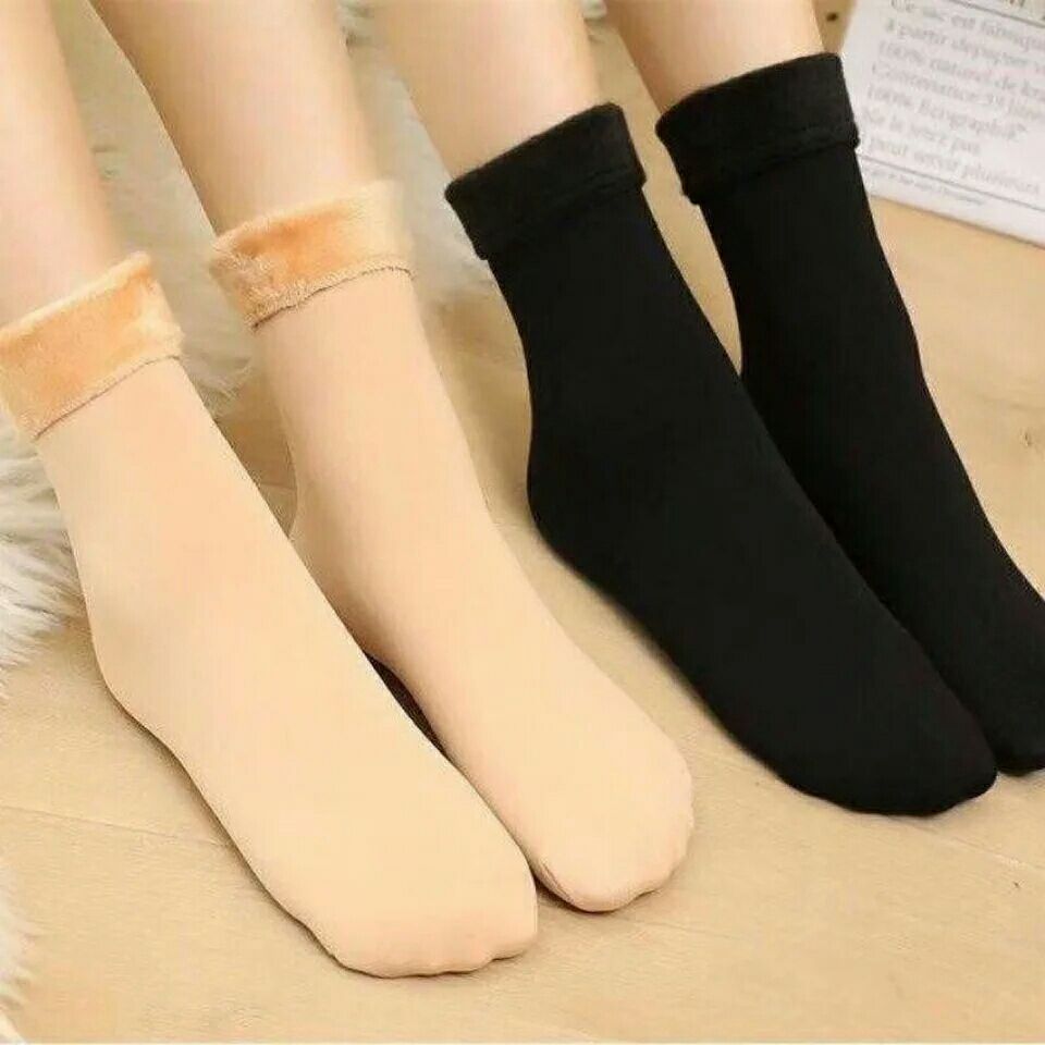 Winter Warm Socks for Men and Women, Nylon Velvet Cashmere Thermal Snow Boots