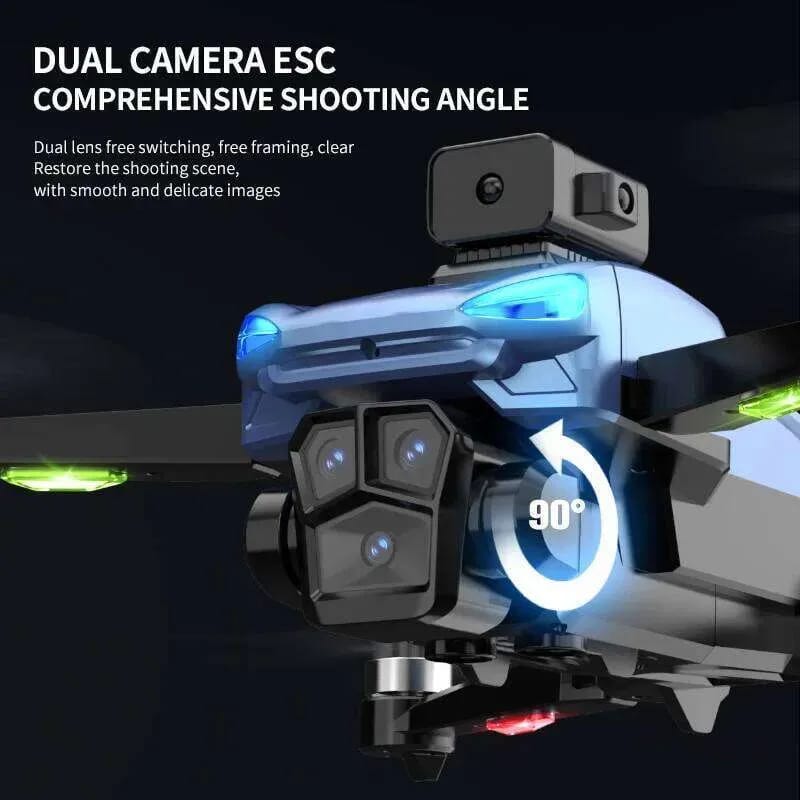 LH X89G 5G Wifi GPS Foldable Drone with HD Dual Camera | Brushless Motor | 4.5" LCD Screen Remote | Optical Flow | WiFi FPV | Altitude Hold RC Quadcopter