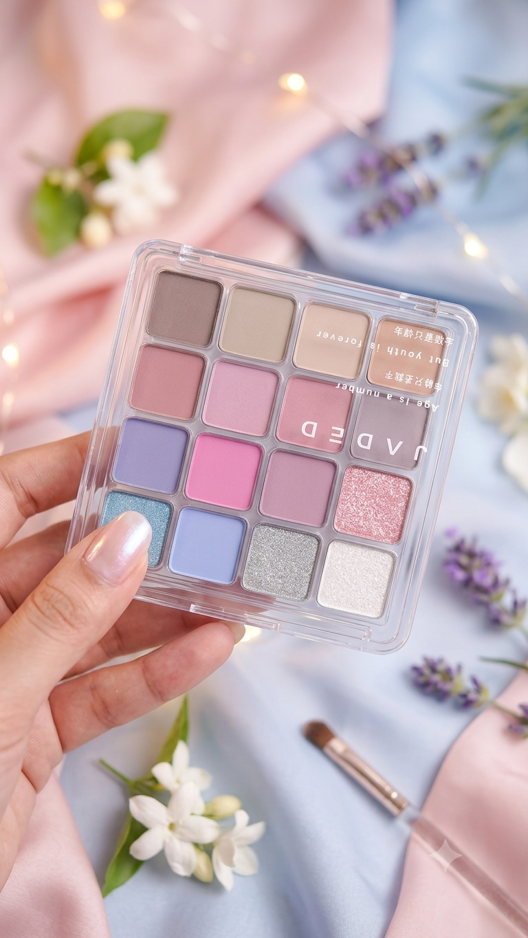 "The Egyptian" JADED Eyeshadow Palette - 16 Colors Highly Pigmented Matte & Shimmer Shades for Professional Eye Makeup