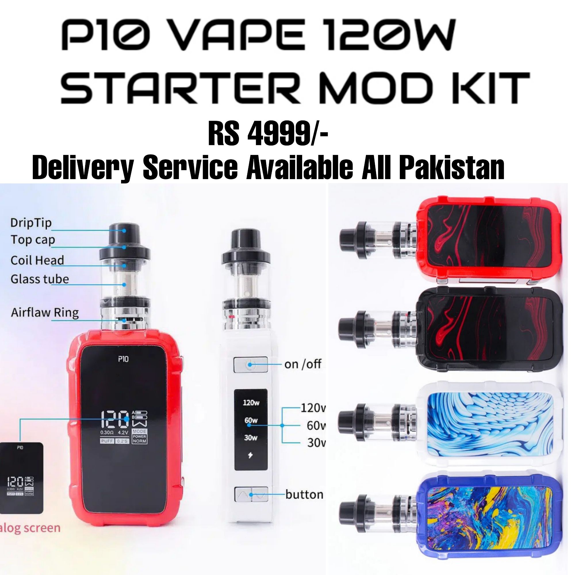 P10 120 wat Starter Mod kit