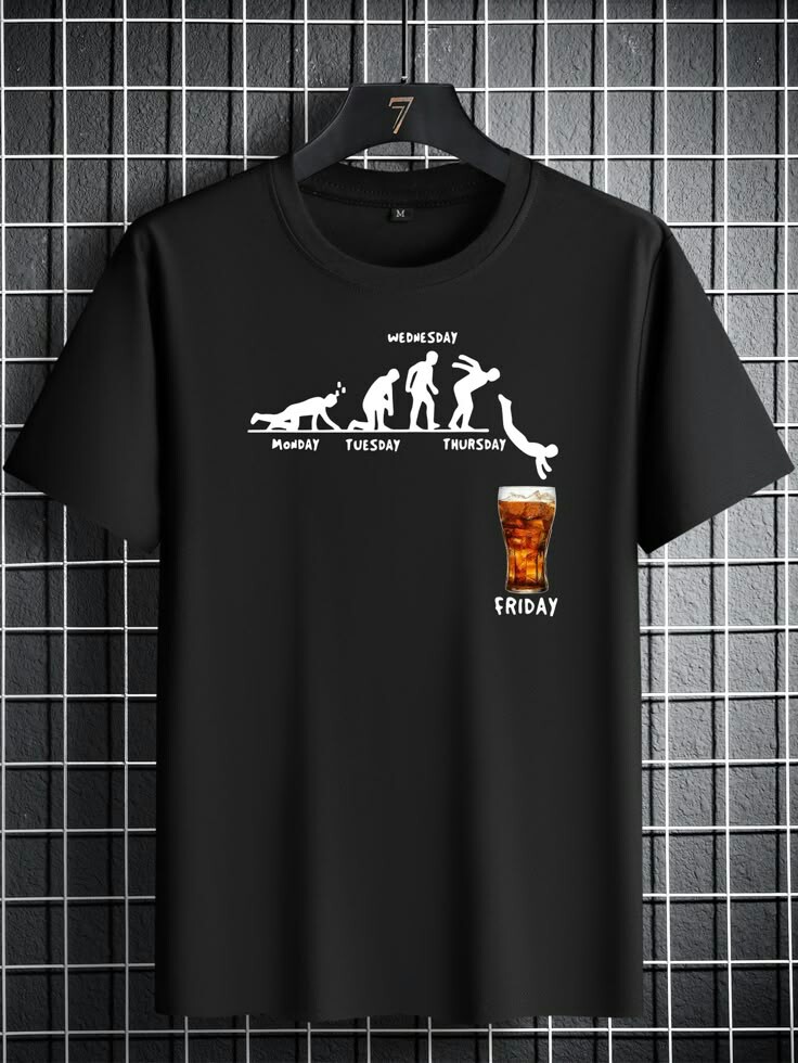 Half Sleeve Summer Cotton Black Graphic T shirt For Man's