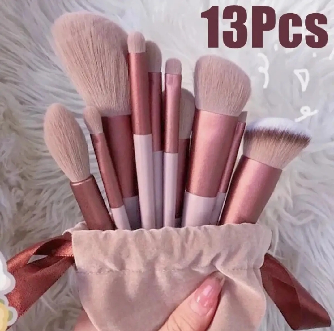 Beautious 13 Piece Makeup Brush Set Soft Hair Foundation Powder Eyeshadow Concealer Contour Cosmetic Tools