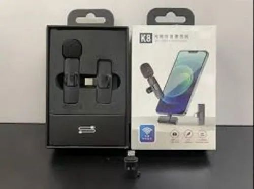 K8 Mic Wireless Microphone_Vlogging Mic With ANC(Active Noise Cancellation)_Accessories Vedio For Type-C ,Android,Lightning & 3.5mm Jack