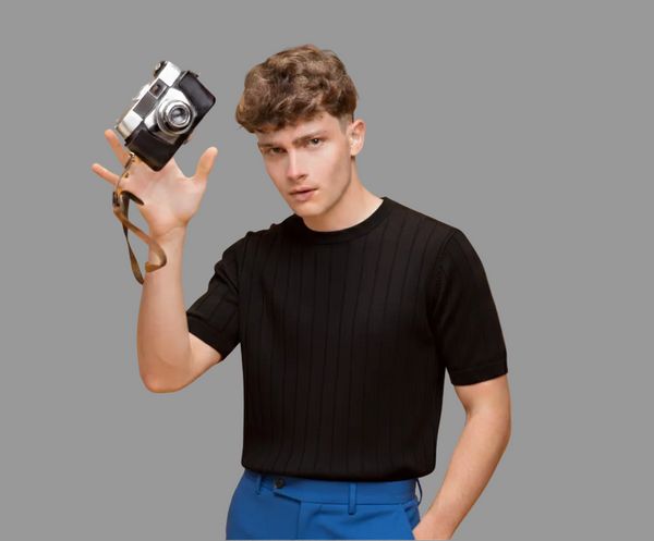 NEW DROP NEEDLE TEXTURE T-SHIRT FOR BOYS AND MEN - OLD MONEY KNITTED TSHIRT FOR BOYS AND MEN - SUMMER WEAR KNITTED TSHIRT FOR MEN