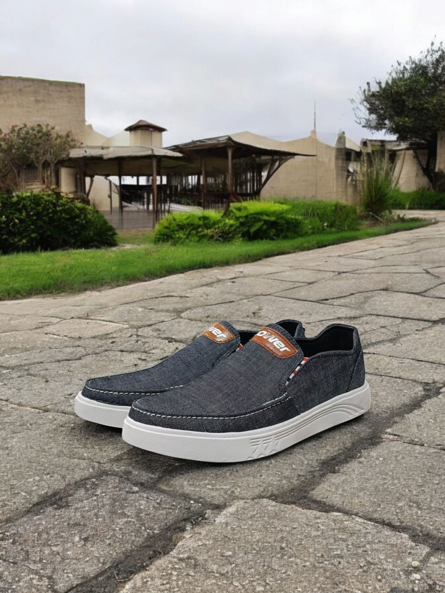 New Mens Denim Jeans Canvas Sneakers shoes for men