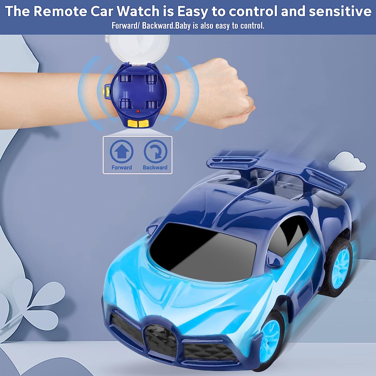 Watch Remote Control Car Toy for Kids with Dustproof Cover, Power Battle Watch Car Toys Racing Car Toy with USB Charging,2022 Mini Watch Remote...