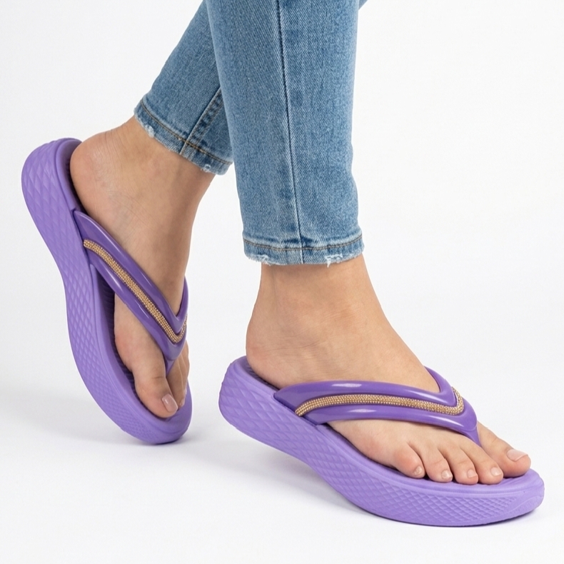 Women Foam EVA Wedge Slippers & Flip Flops Outdoor Fashion Flip Flops for Her