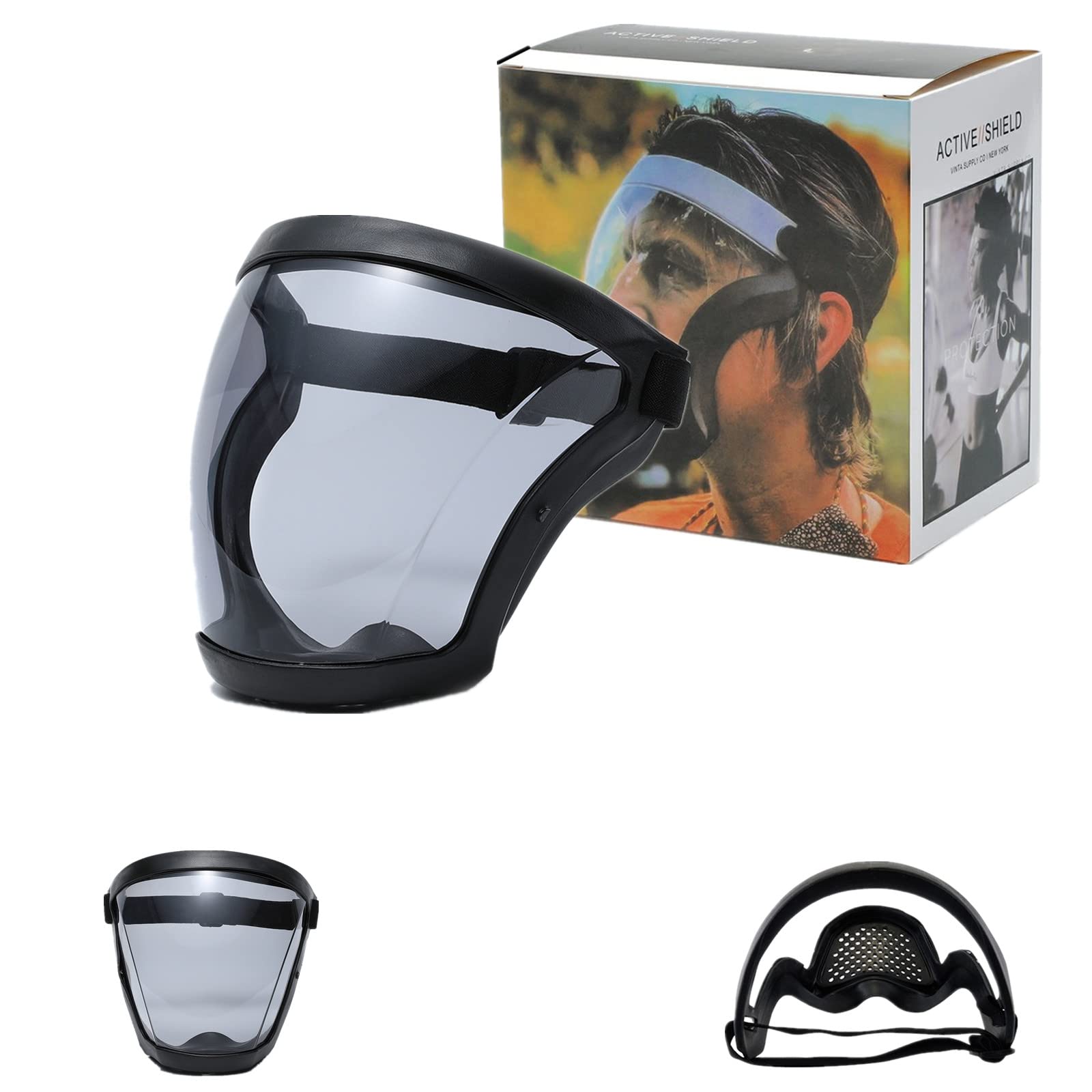 Super Protective Anti-Fog Face Shield,Unisex Hd Transparent Full Face shield,Reusable Eye, Nose, Mouth Protection : Amazon.in: Health & Personal Care