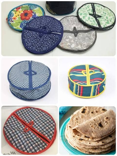 Pakistan Roti Container Insulated Insulated Roti & Chapati Warmer Pouch – Fabric Round Food Cover & Hot ...